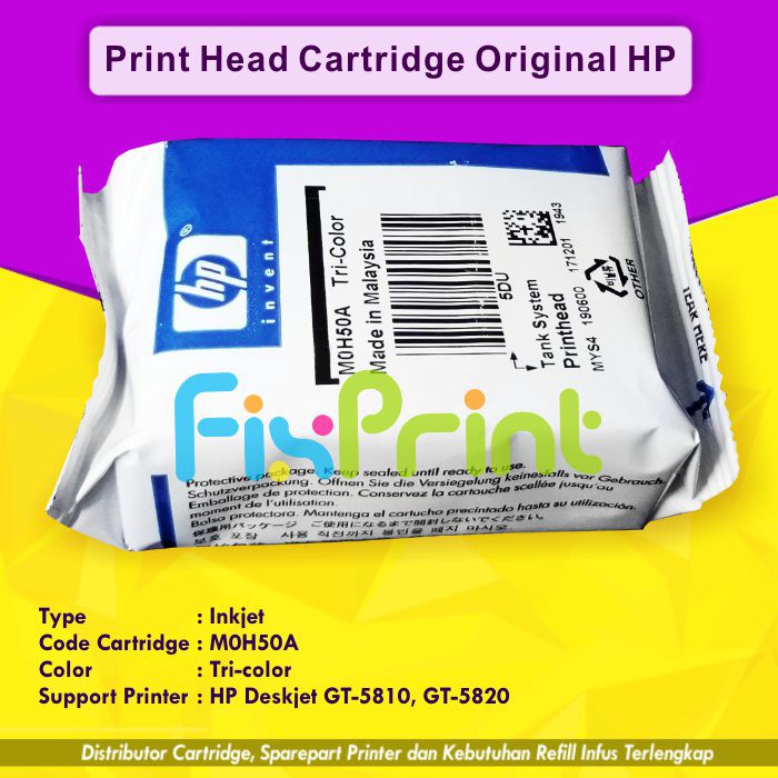 Print Head Cartridge HP M0H50A Tri-Color Original Printer GT5810 GT5820 GT-5810 GT-5820 315 415