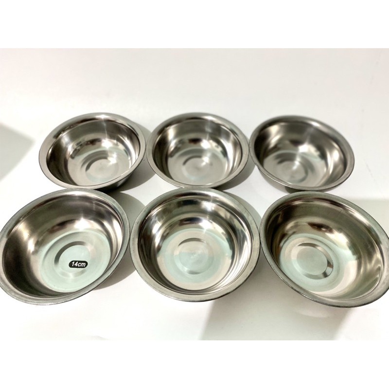 Mangkok Tempat Makan Minum Anjing Kucing Stainless Steel Pet Bowl Wadah Stainles FEZONE