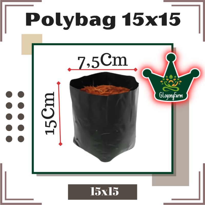 Polybag 15x15 Polibag 15 x 15 Polibek Tebal Tidak Berbau