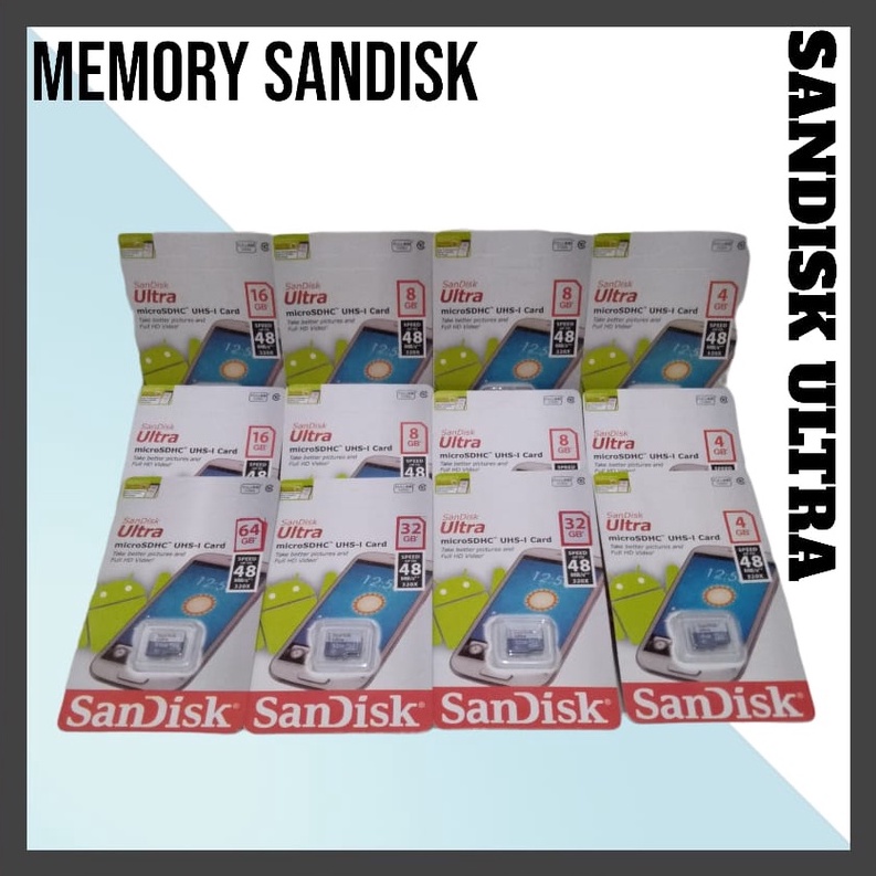 MEMORY CARD SANDISK//MMC SANDISK 2.4.8.16.32.64 128GB MURAH