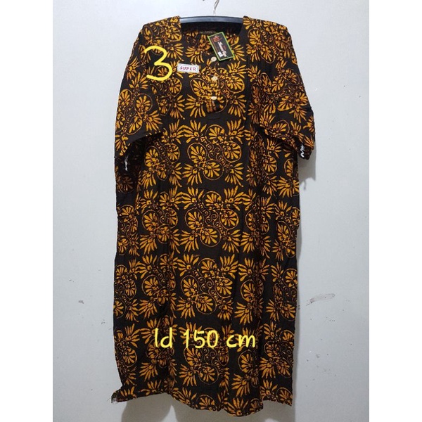 YULI - DASTER L5 REMEK LD 140 - 150 CM PB 110 CM BATIK KENCANA UNGU LABEL HITAM KUH-no 3