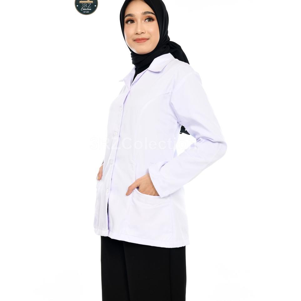 LQI Baju Dinas Putih Wanita Baju PDH Putih Seragam PNS Putih Wanita Baju Putih Pns/Perawat/Bidan/Dok