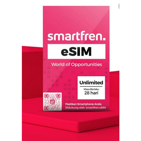 Esim unlimited smartfren (TANPA ONGKIR)