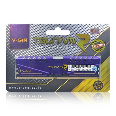 V-GeN TsunamiR DDR4 PC25600 3200Mhz 8GB (1x8GB) 16-18-18-36 / RAM 8GB