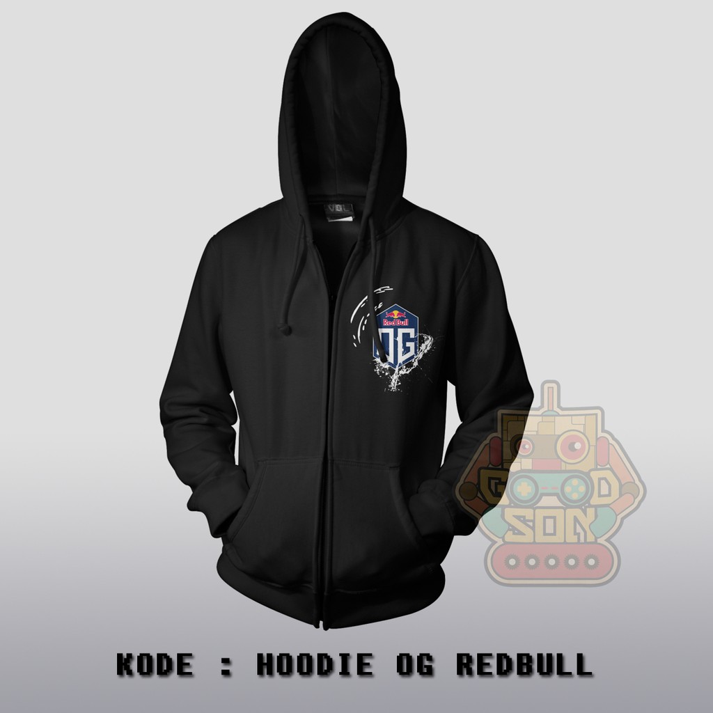 JAKET HOODIE DOTA 2 OG REDBULL