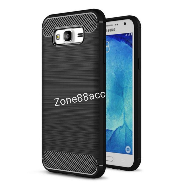 Samsung J3 Silicon Case Softcase iPAKY Carbon Casing Cover TPU