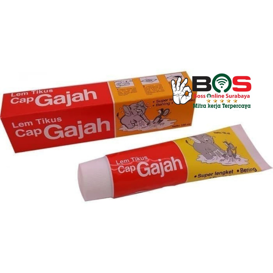 Lem Tikus Cap Gajah Kemasan Odol Lem Tikus Tube Cap Gajah 100ML