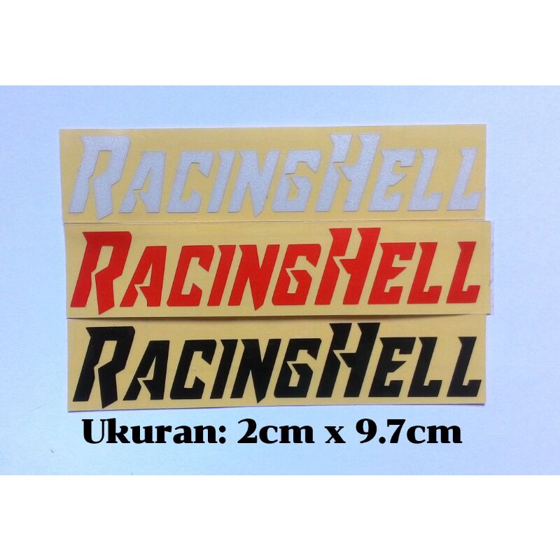 Stiker Cutting Racing Hell Cutting Sticker Untuk Sticker Motor Aksesoris Mobil Unik