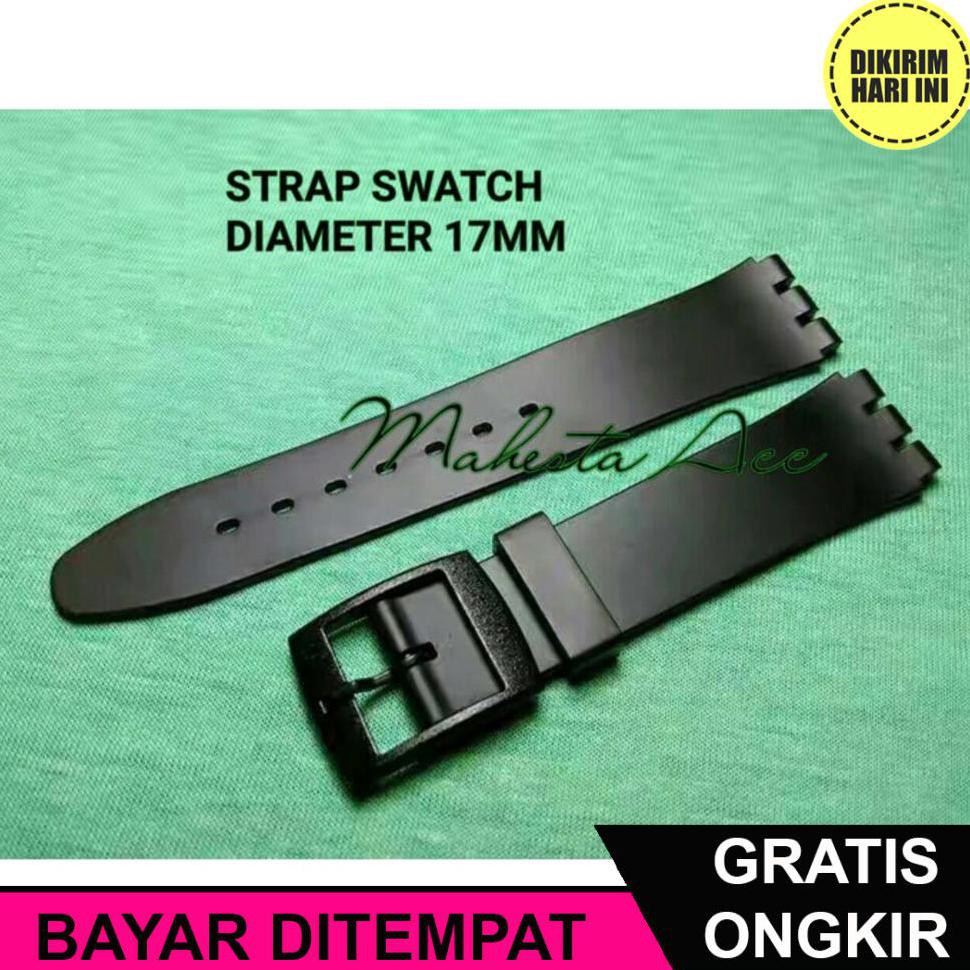 (BAYAR DITEMPAT) OE4947 STRAP SWATCH IRONY MEDIUM DIAMETER 17MM/TALI JAM SWATCH IRONY MEDIUM