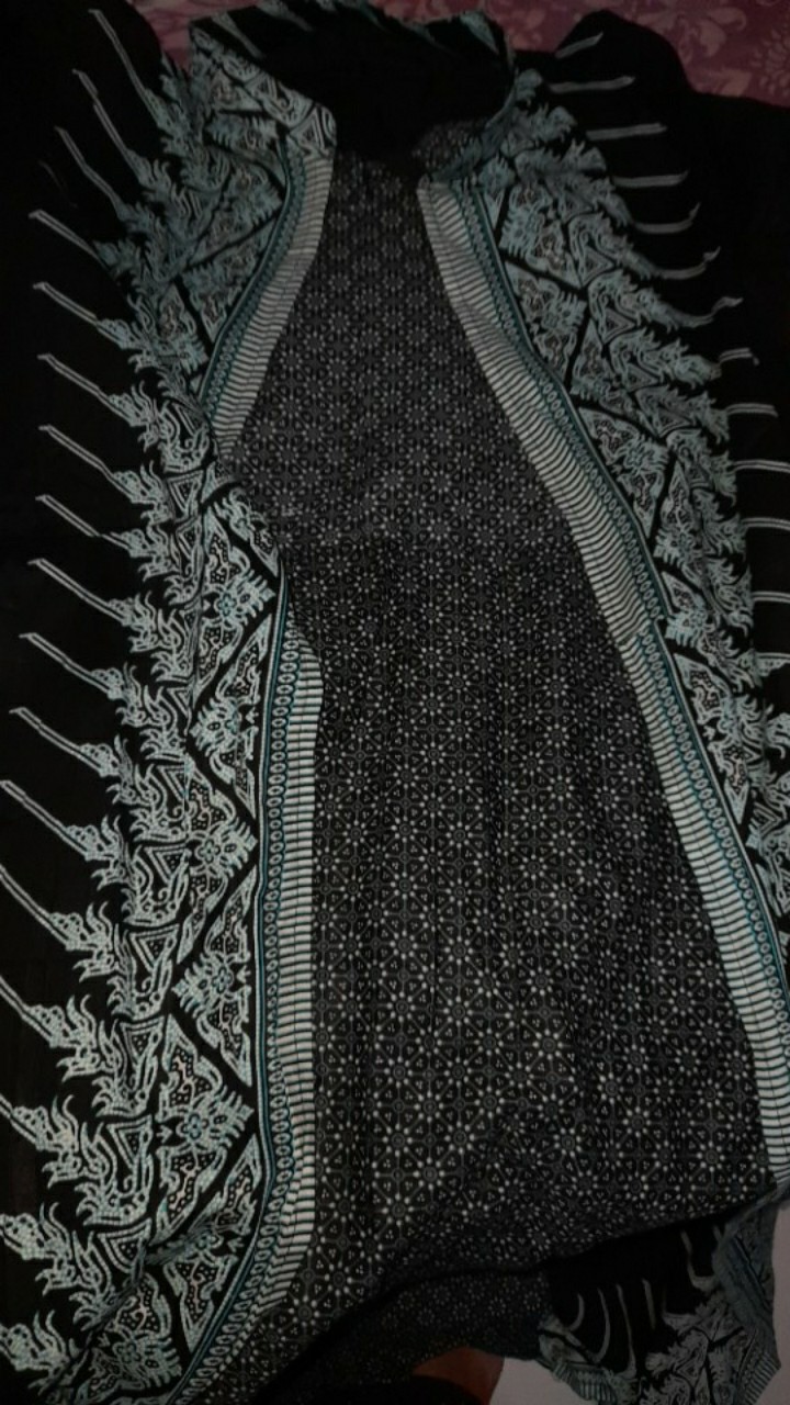 Baju Gamis Batik Cardi Ndoro Jowi Ruffle Sania Gamis Batik Cardi Halus, Batik Pekalongan Best Seller