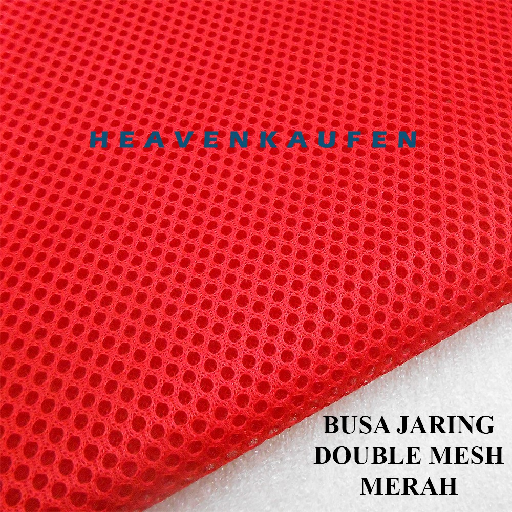 Jaring Busa Mesh (Double Mesh-Sandwich Mesh) Merah