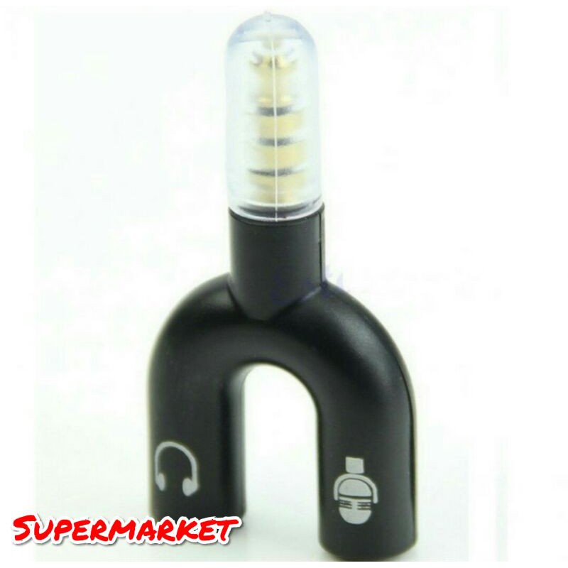 Audio Splinter Jack 3.5mm to dual female U Shape 2in1 Audio&amp;Audio