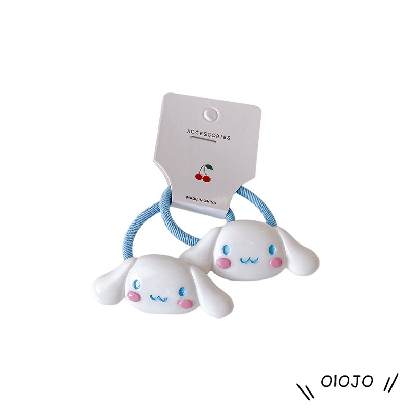 2Pcs Korea Lovely Lolita Tali Kepala Karet Elastis Tinggi Net Merah Sederhana Aksesoris Rambut Gadis - ol