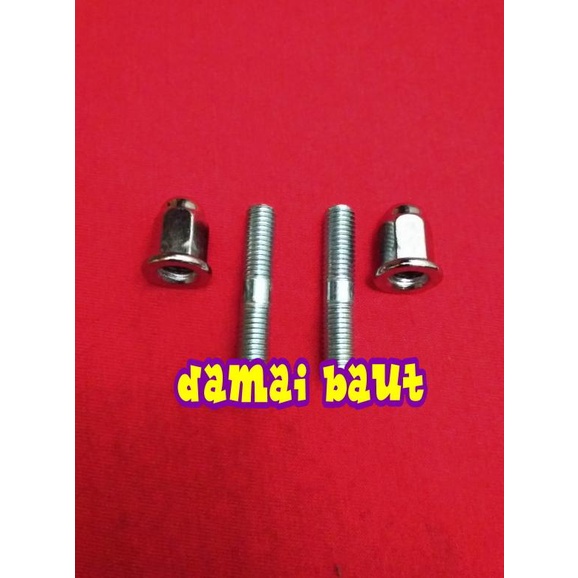Baut Mur Pengencang Baut Tanam Kenalpot Tiger
