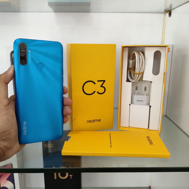 REALME C3 3/32 SECOND FULLSET ORI