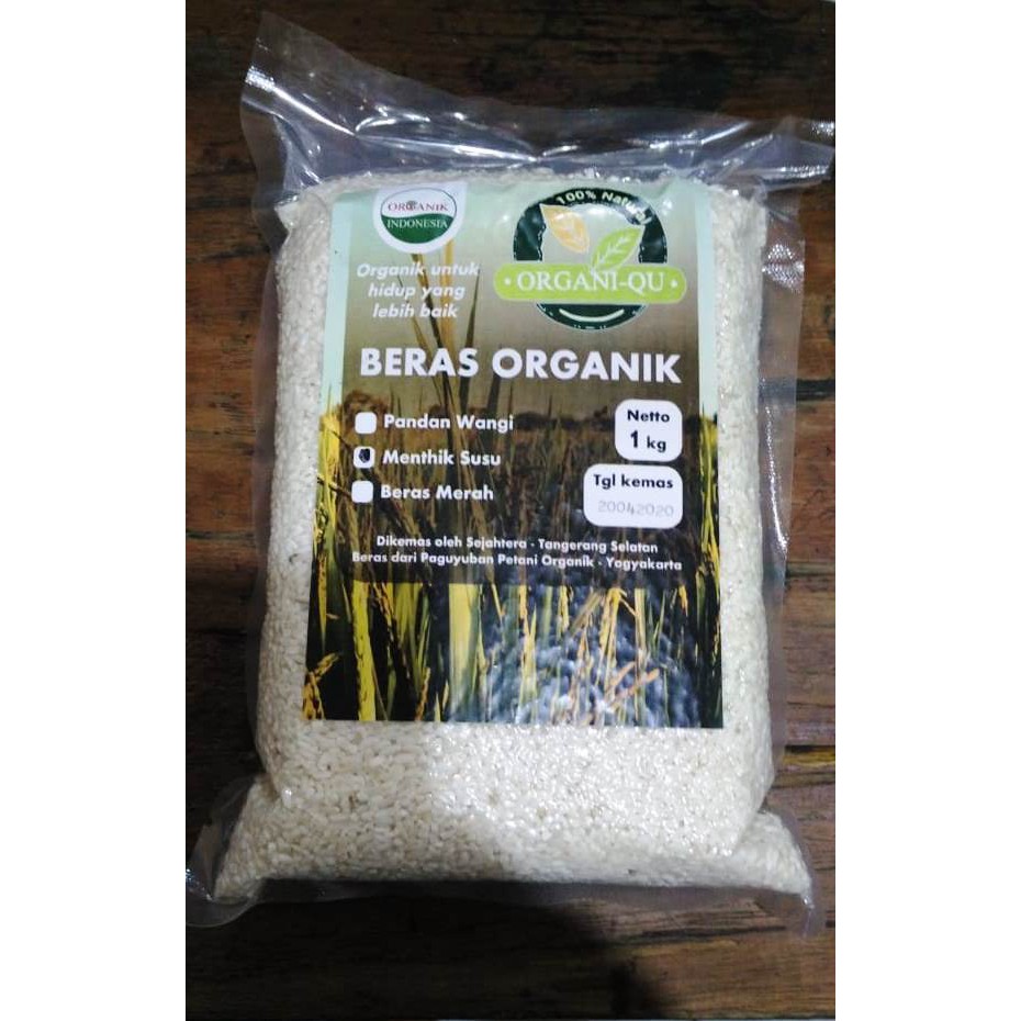 

Beras Organik Mentik Susu Organi-Qu Vacuum / Vakum 1 kg