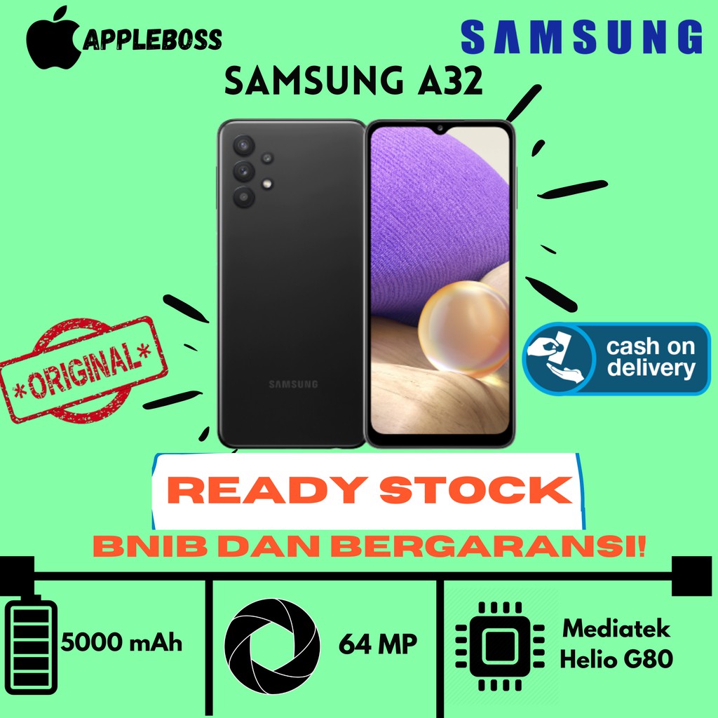 New Hp Samsung Galaxy A32 6gb 128gb Garansi Resmi Sein Indonesia Shopee Indonesia