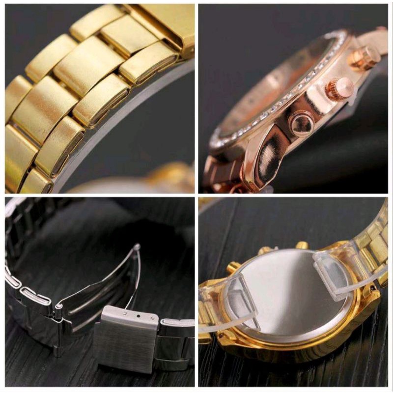 Jam Tangan Diamond Stainless Wanita Modern Model Terbaru