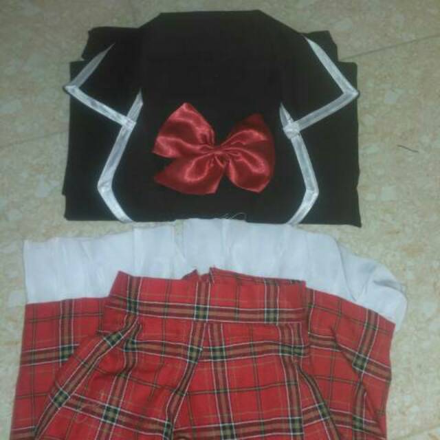 Fullset Rikka Takanashi Chuunibyo Demo Cosplay Costume Wig Acc