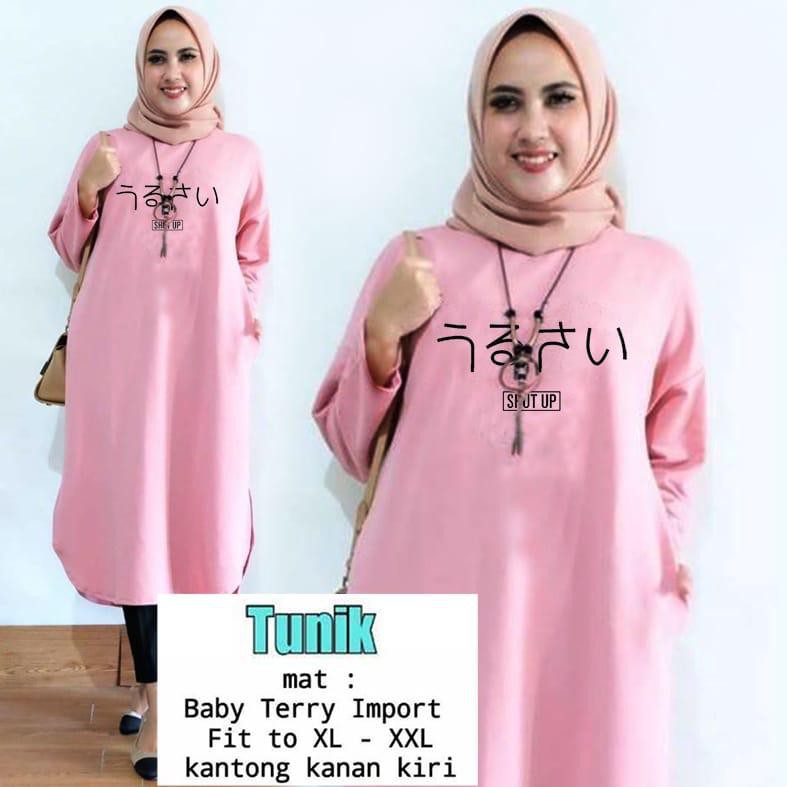 TUNIK SHUT UP / TUNIK MAMACHI / TUNIK POLOS/ TUNIK CEWEK / TUNIK PANJANG / TUNIK MAMACHI TUNIK TOP