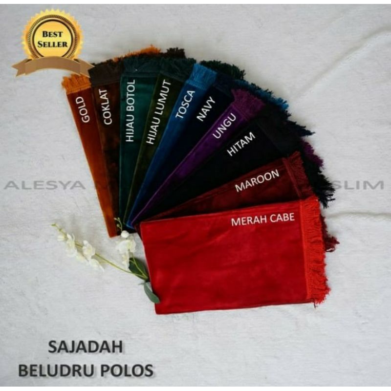 Sajadah bludru Polos Best Seller