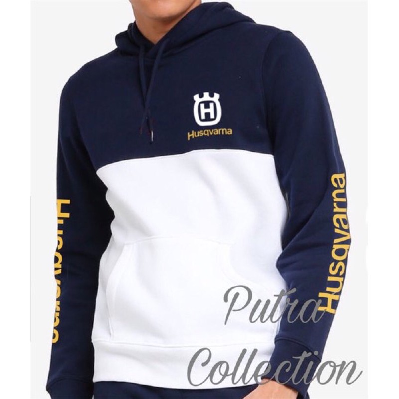 jaket hoodi sweater jumper pullover Husqvarna pria/wanita tersedia ukuran besar dan kecil l jumbo ba