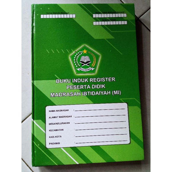 

Buku induk Madrasah Ibtidaiyah (MI)