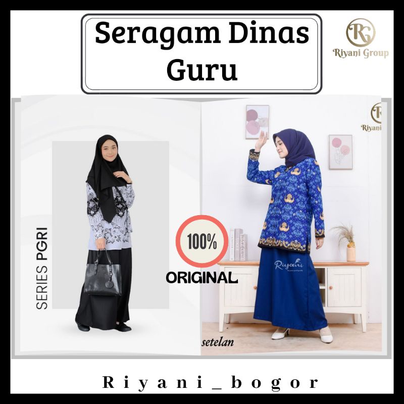 SERAGAM DINAS GURU TERBARU SERAGAM PGRI SERAGAM KORPRI WANITA GAMIS KORPRI GAMIS PGRI ADEM