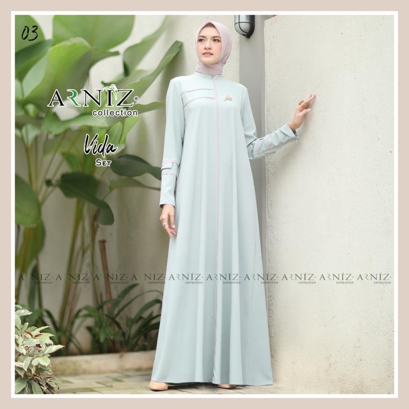 Vida Set Original By Arniz Collection Gamis Dress Terbaru