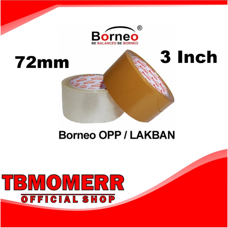 

PCS OPP TAPE CORE BORNEO ORANGE 3 INCH BENING / LAKBAN BORNEO