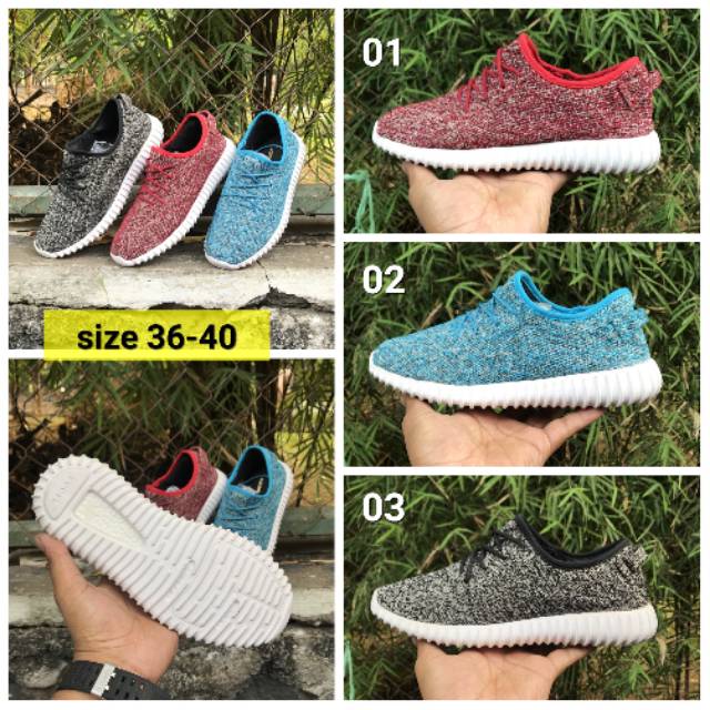 Sepatu wanita sneakers adidas yeezy boost