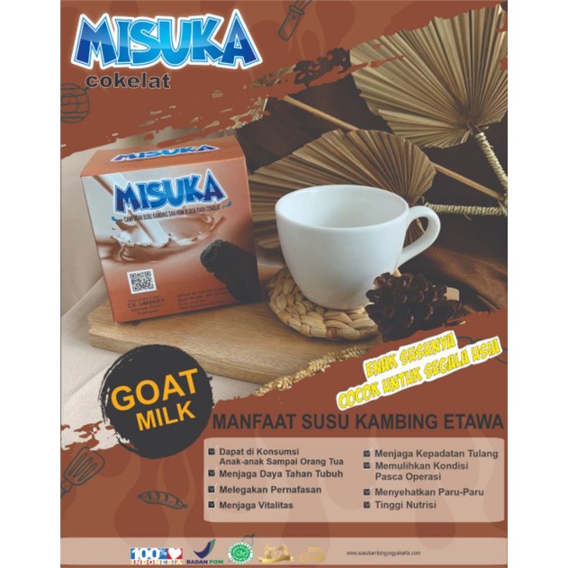 

Misuka susu kambing Etawa 250g