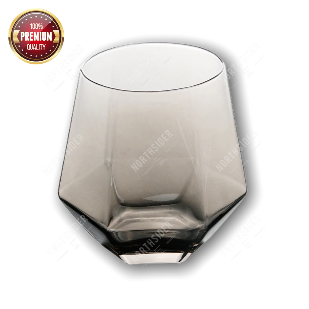 GELAS MINUM KACA CRYSTAL DIAMOND SHAPE | KOPI WINE WHISKEY