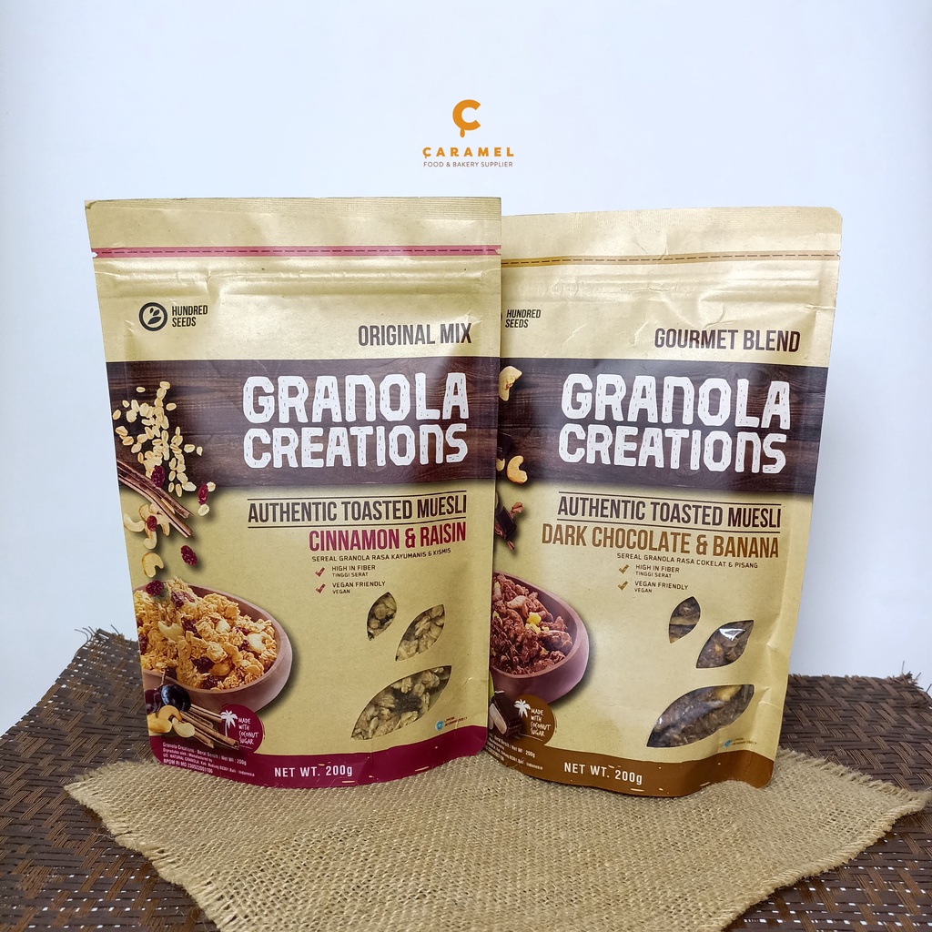 

Granola Creations 200gr - Healthy Snack - Snack Sehat - CEREAL/GRANOLA