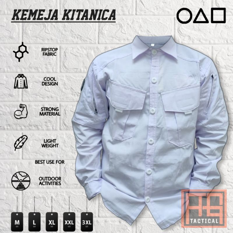 Kemeja Semi Parka / Kemeja Tactical Kitanica / Kemeja Outdoor / Kemeja Lapangan