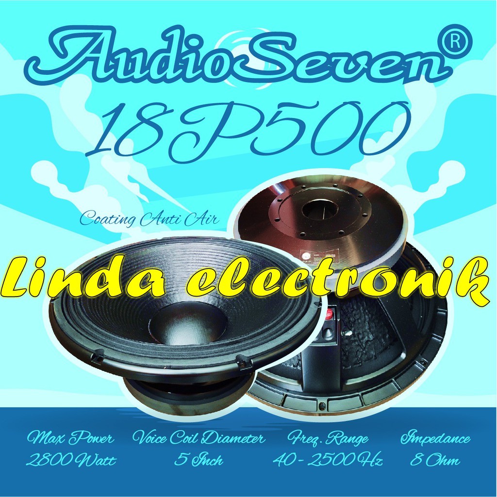 speaker component audio seven 18p500 originial 18 inch 18 p500 18p 500