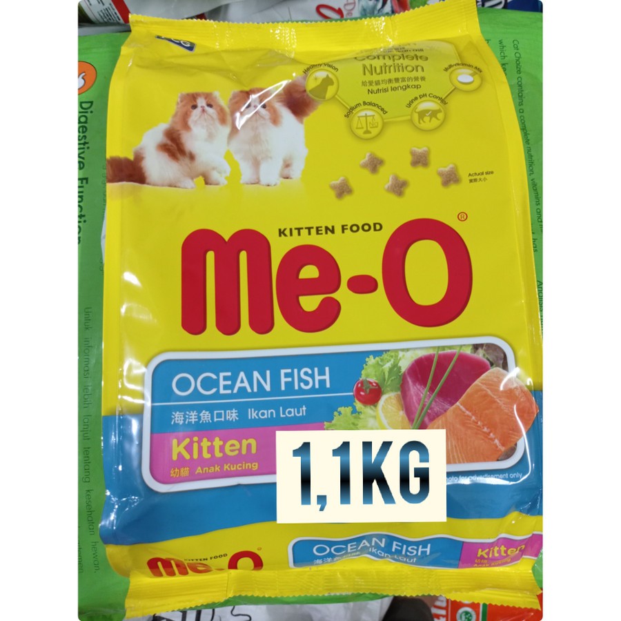 Meo me o me-o kitten 1,1 kg freshpack makanan kucing 1,1kg