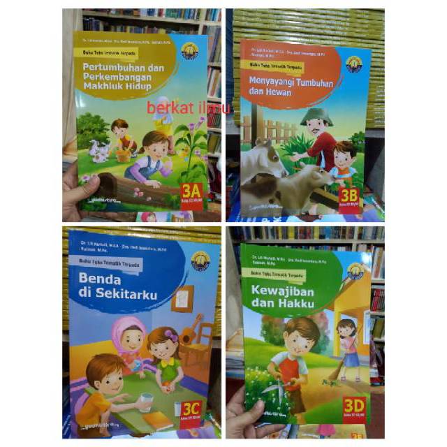 Buku teks tematik terpadu kelas 3 ABCD SD