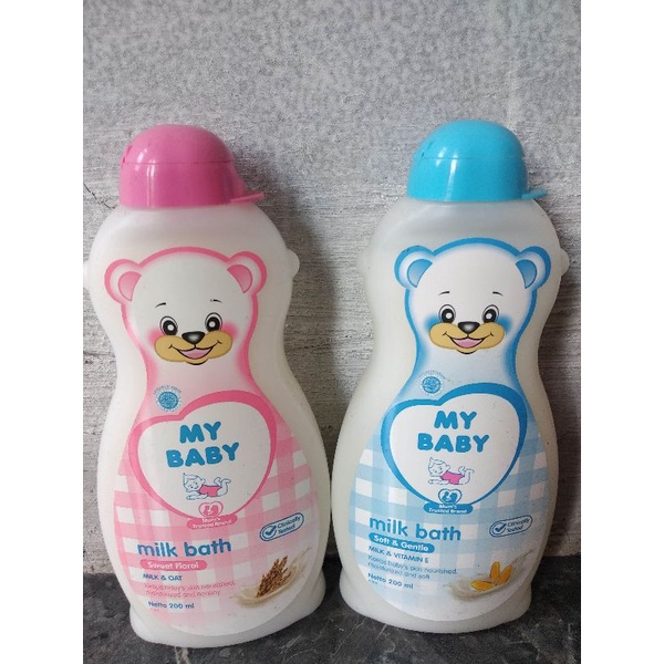 My Baby Bath Hair &amp; Body Wash, Milk Soft &amp; Gentle, Sweet Floral 200 ml