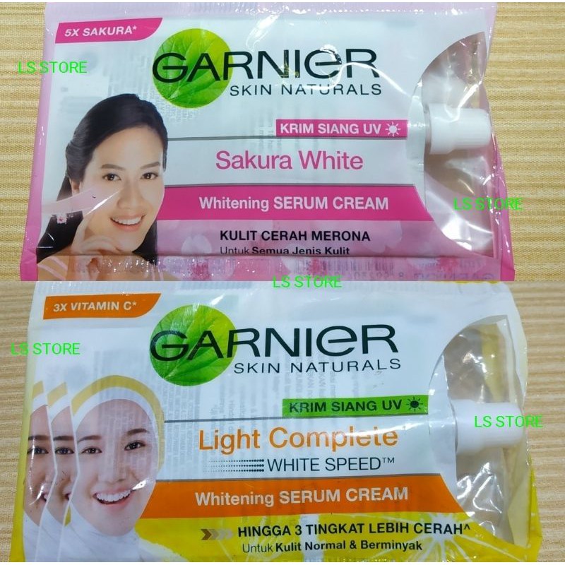 GARNIER CREAM DAY UV WHITENING KRIM SIANG FOAM SAKURA WHITE LIGHT COMPLETE WHITENING