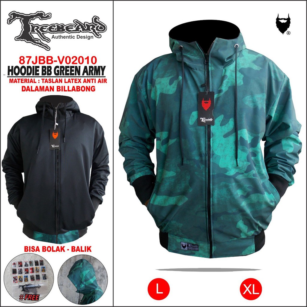 JAKET BB ORIGINAL TREEBEARD 2IN1 OUTDOOR UPDATE BOLAK BALIK PARASUT WATERPROOF PREMIUM ANTI AIR