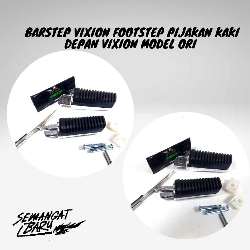 BARSTEP VIXION FOOTSTEP PIJAKAN KAKI DEPAN MODEL ORI BISA UNTUK BELAKANG SCORPIO THUNDER 125 BYSON.
