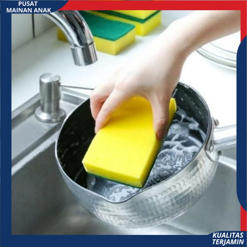 ( PROMO ) Spon Busa Cuci Piring GRESPON - Spons 2 Sisi Pencuci Alat Dapur Sponge Murah GROSIR