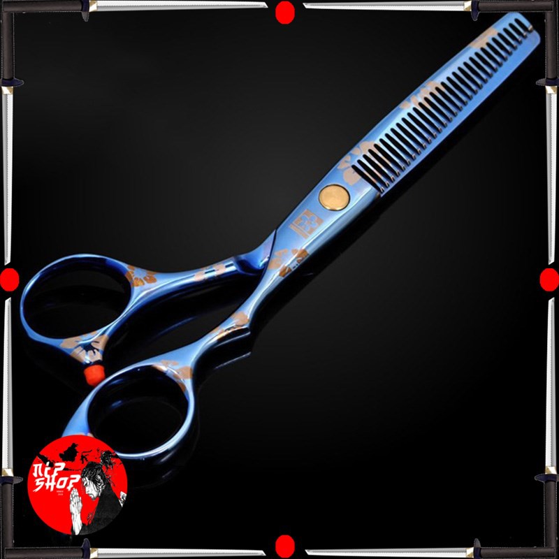 YINGHUA Sakura Gunting Sasak Rambut 6 Inch - JFY-60 - Blue