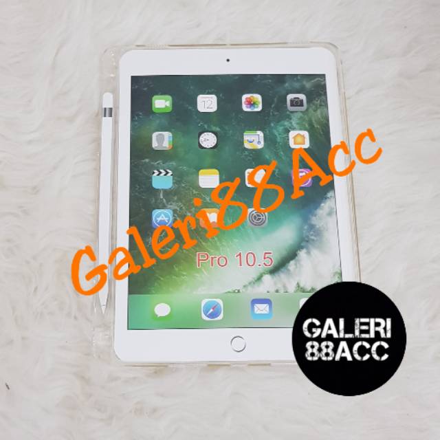 Ipad Pro 10.5 Inch Soft Case Jelly Silicon + Tempat Stylus Pen