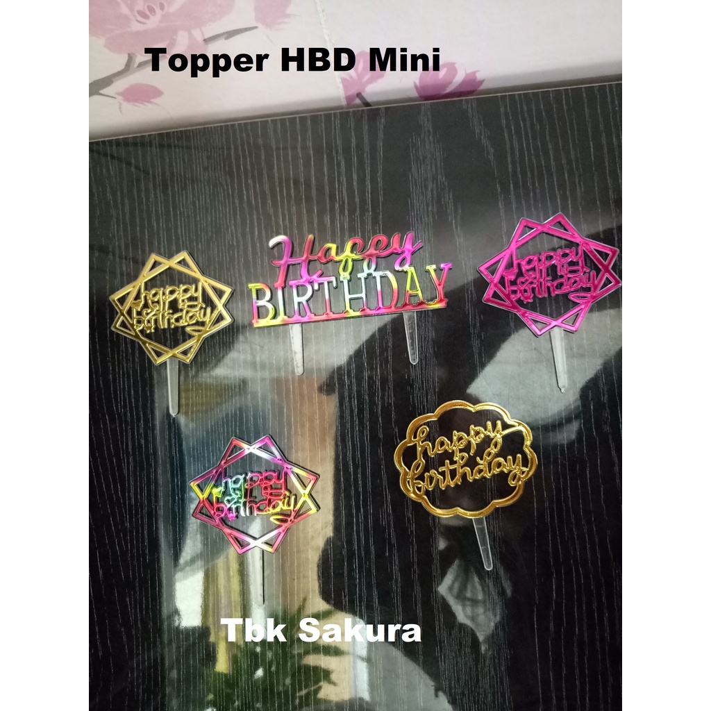 Topper happy Birthday MINI