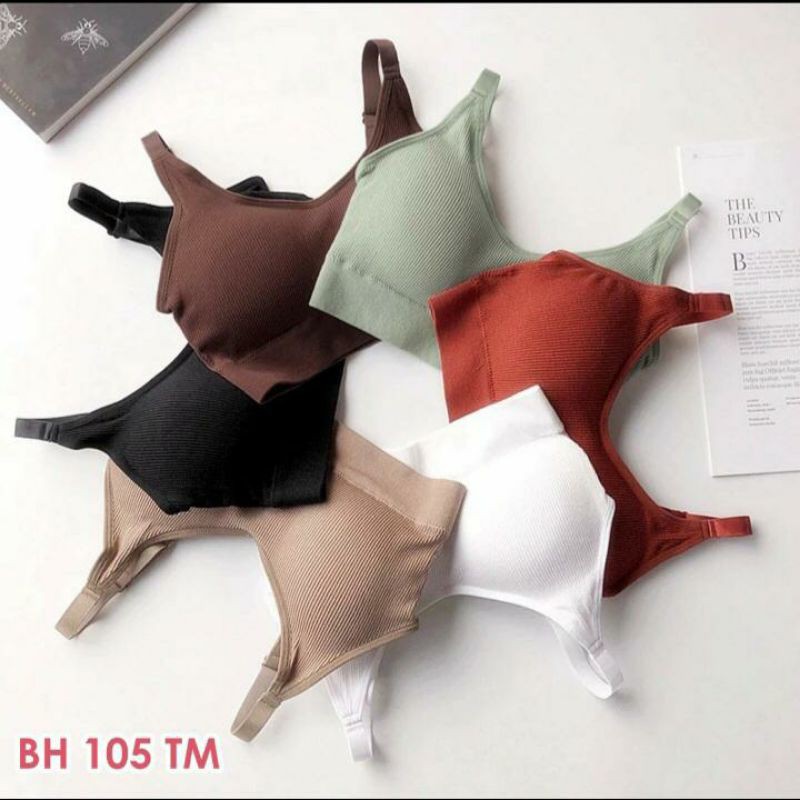 Bra Seamless Rajut Wanita Ada Busa | Sport Bra SEXY TIANA Art 105