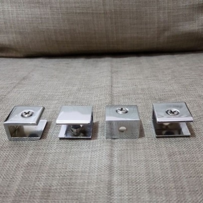 Ambalan Jepit Kaca KOTAK Stainless