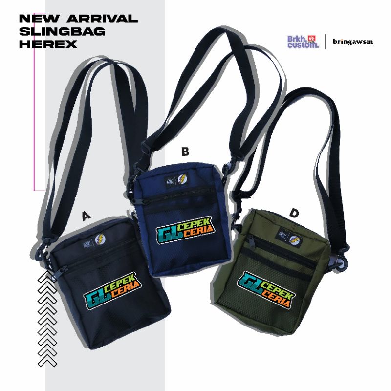 TAS SELEMPANG GL NEOTECH | GL 100 | GL CEPEK | SLINGBAG CB | HEREX