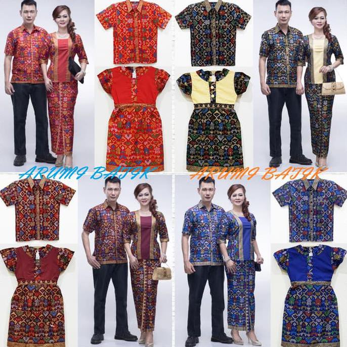 Diskon 10% Sarimbit Pasangan Couple Keluarga Seragam Setelan Batik 1873 Hitam Xl